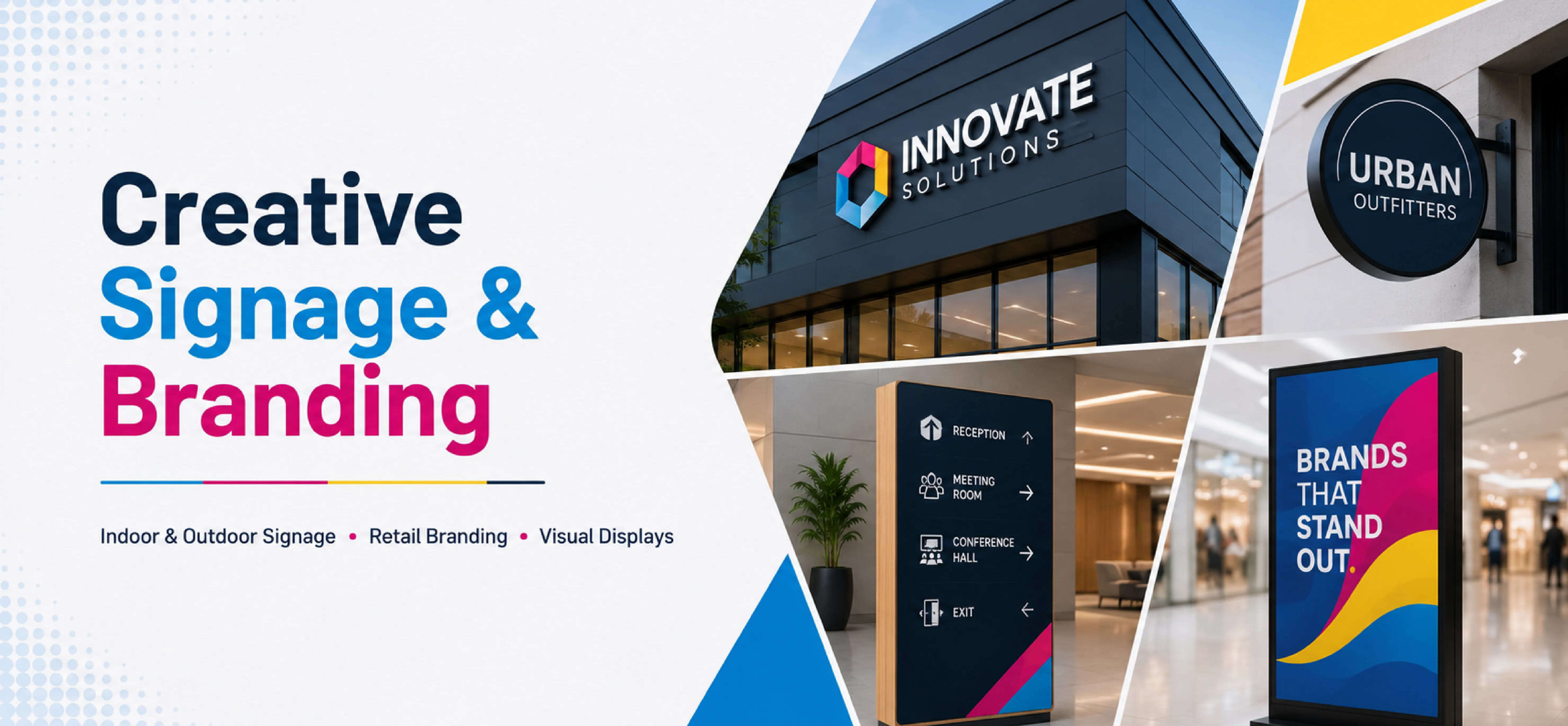 Brand graphics and product printing banner