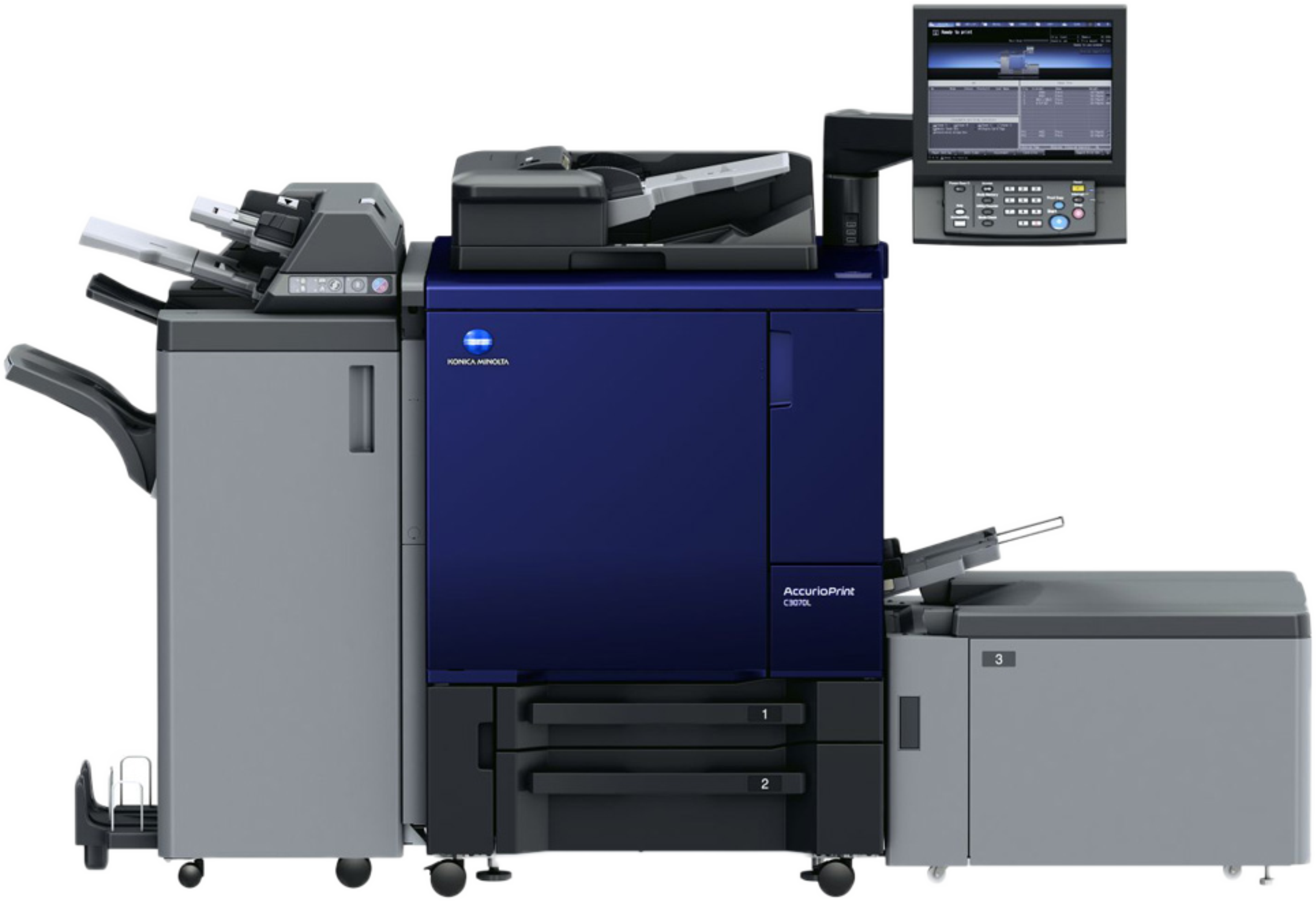 Konica Minolta digital press used for short-run digital printing